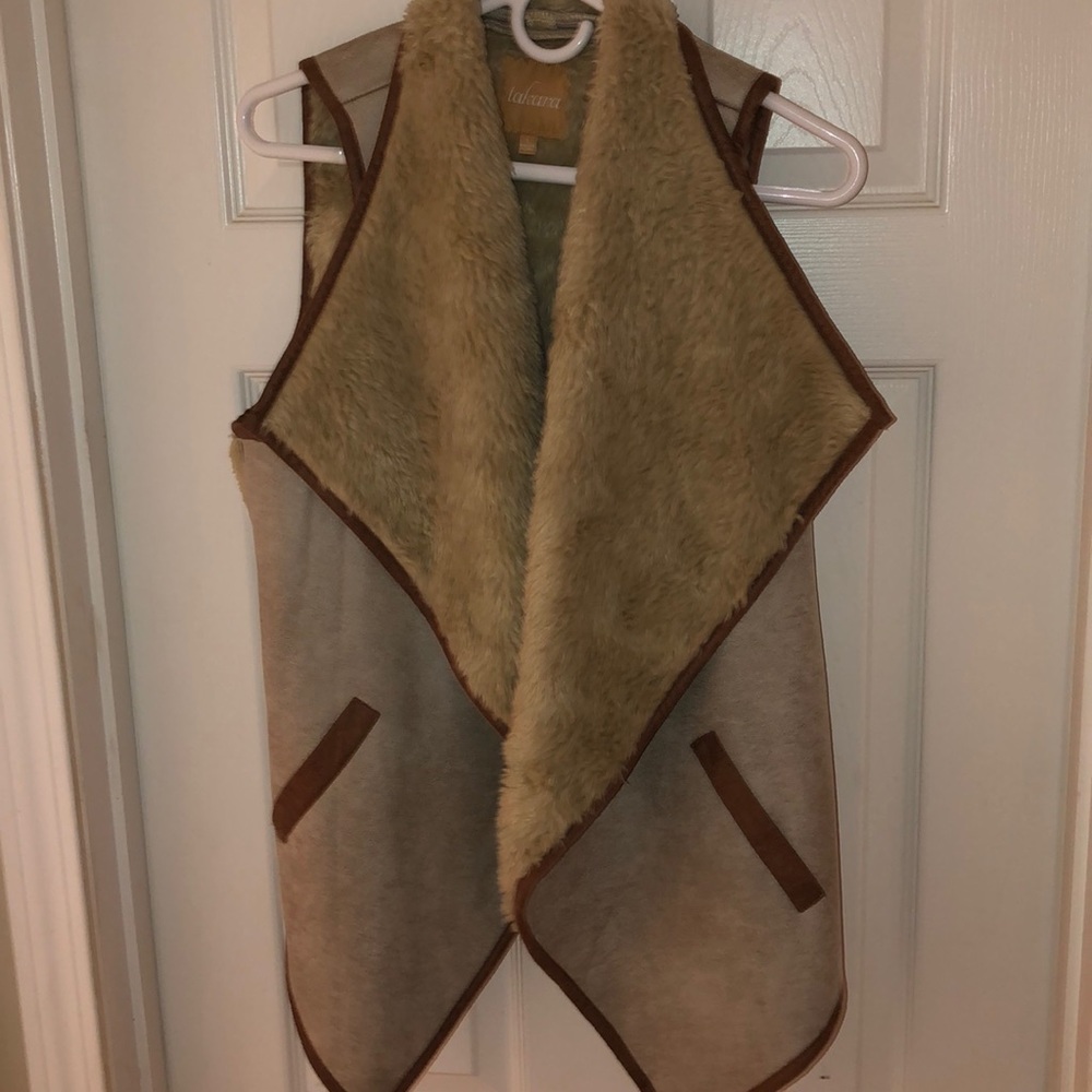 Leather/fur vest